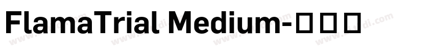 FlamaTrial Medium字体转换